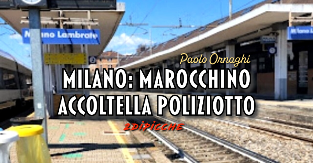 Milano: marocchino accoltella poliziotto. Stava lanciando i sassi contro i treni e i passanti